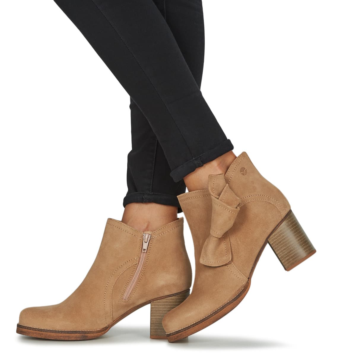 Women's Ankle Boots Casual Attitude Beige