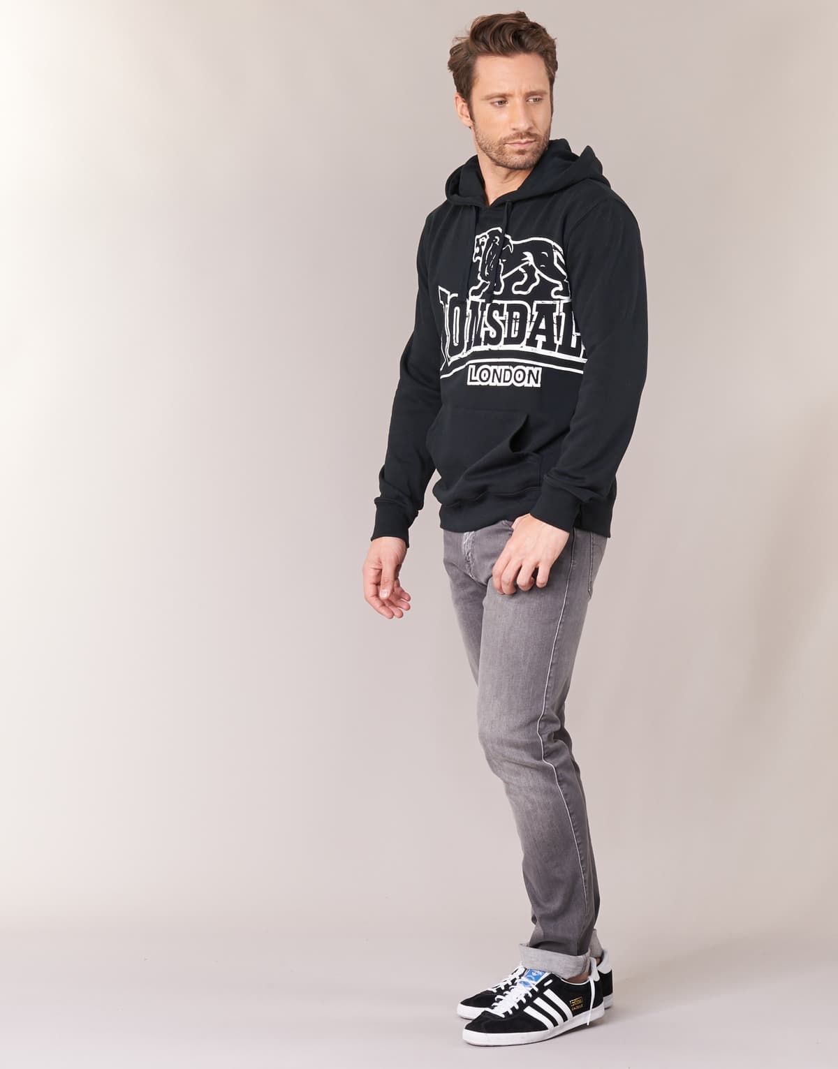 Men's Sweatshirts Lonsdale Black