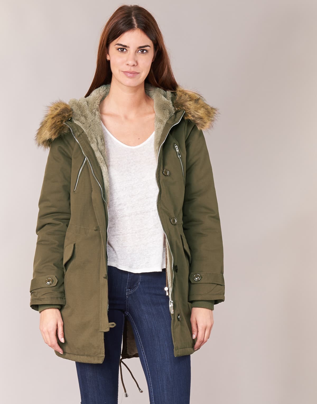 Women's Parkas Betty London Khaki