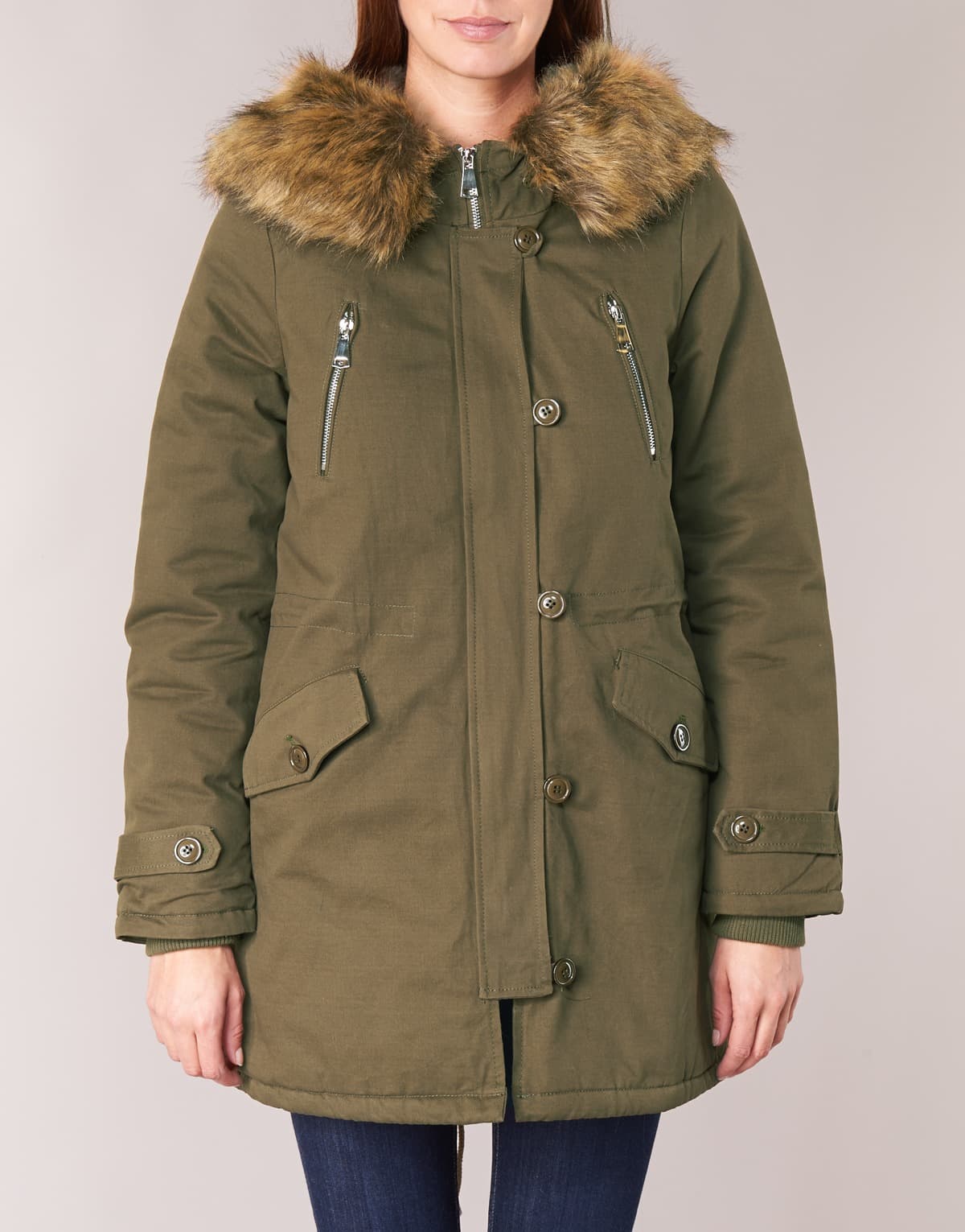Women's Parkas Betty London Khaki