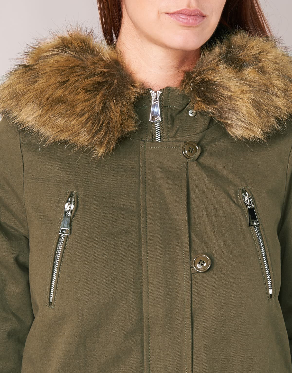 Women's Parkas Betty London Khaki