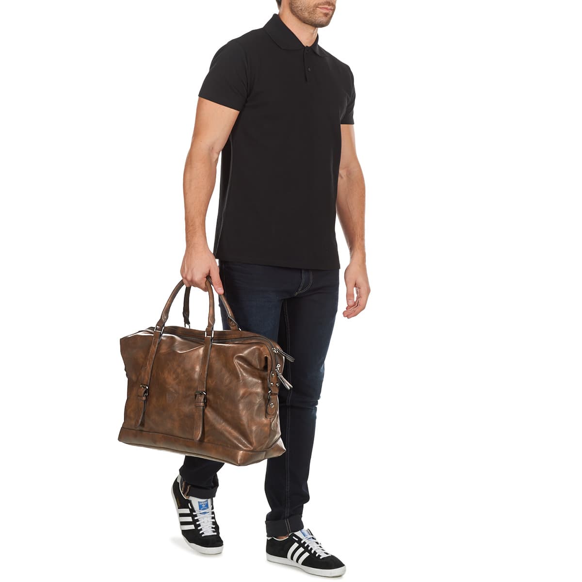 Men's Travel Bags Casual Attitude Brown