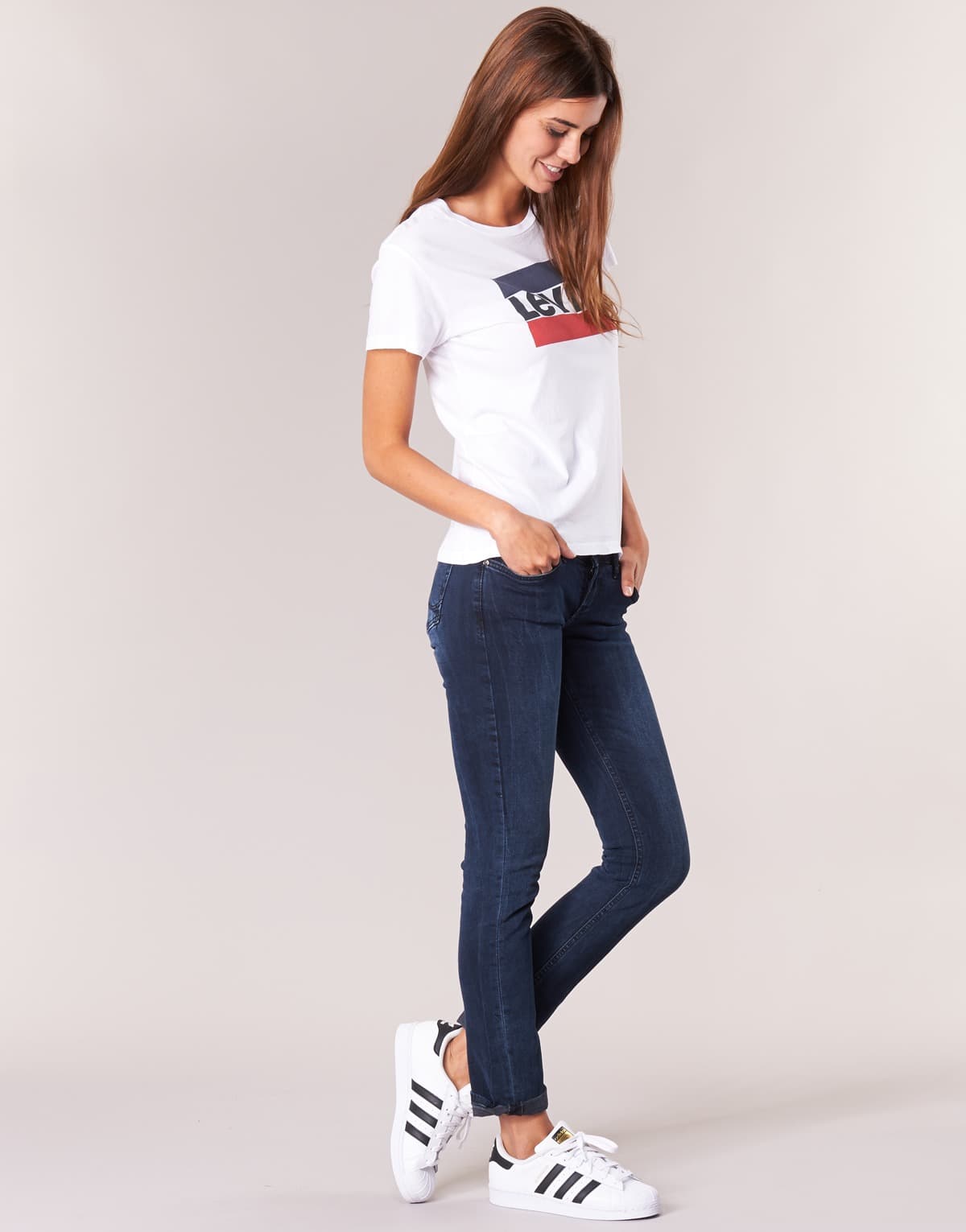 Women's T-Shirts Levis White