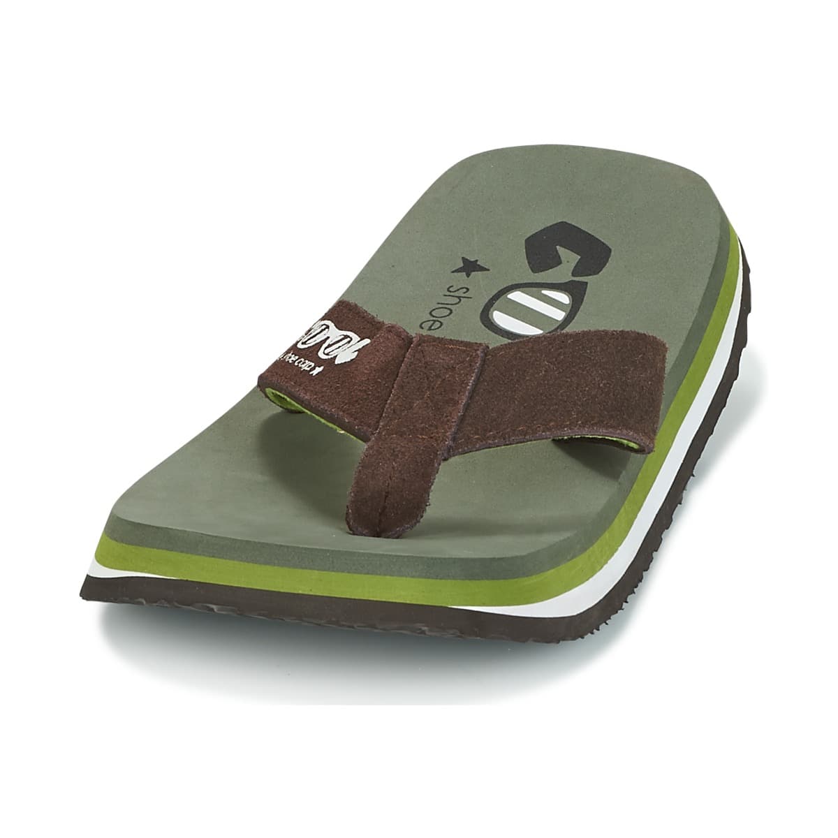 Men's Flip Flops Cool shoe Khaki