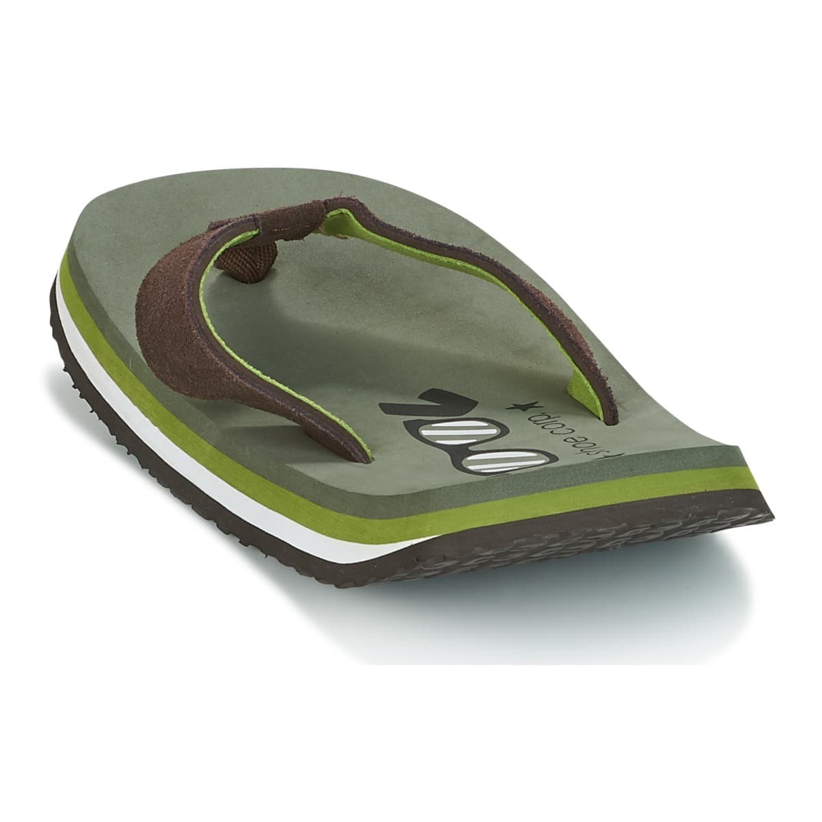 Men's Flip Flops Cool shoe Khaki