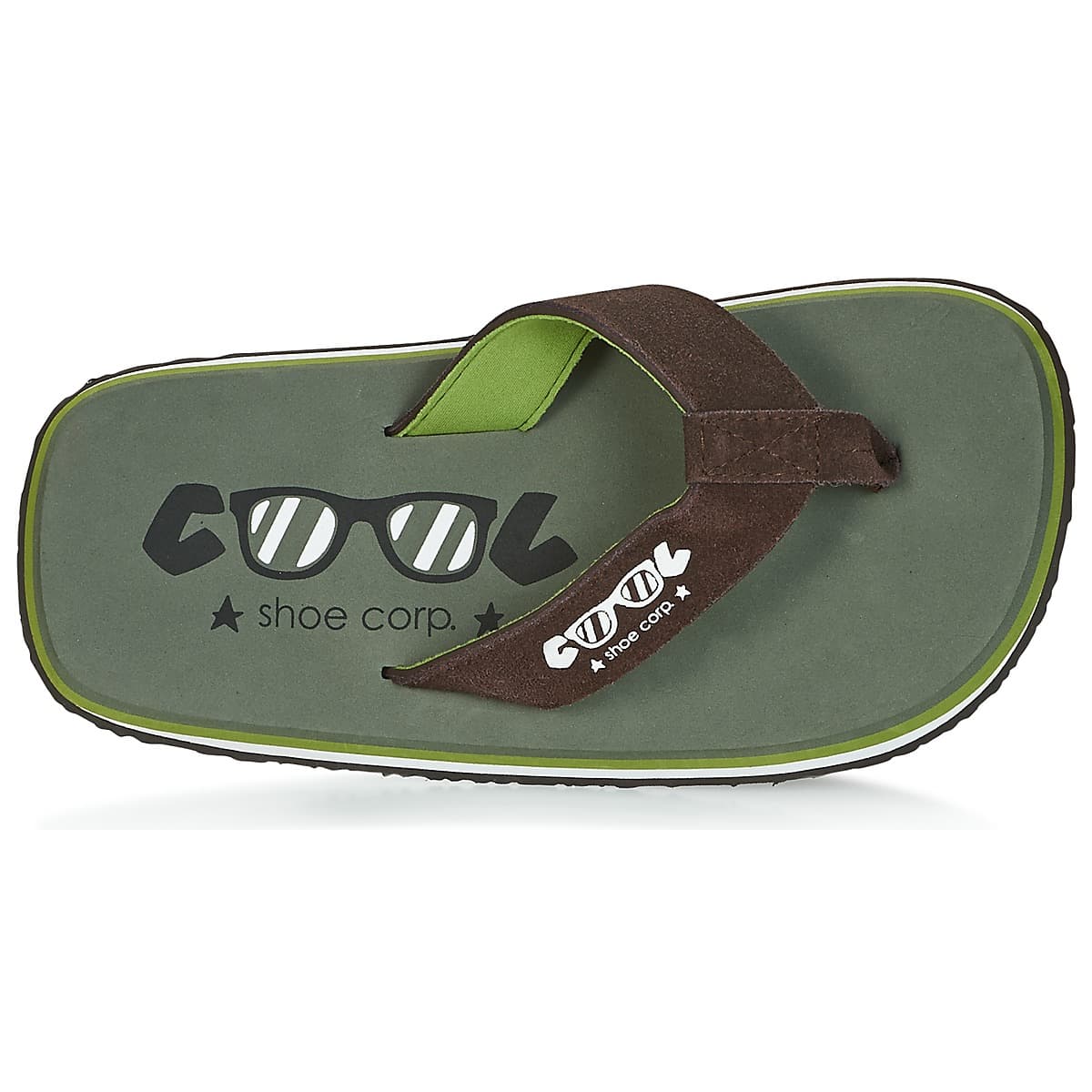 Men's Flip Flops Cool shoe Khaki