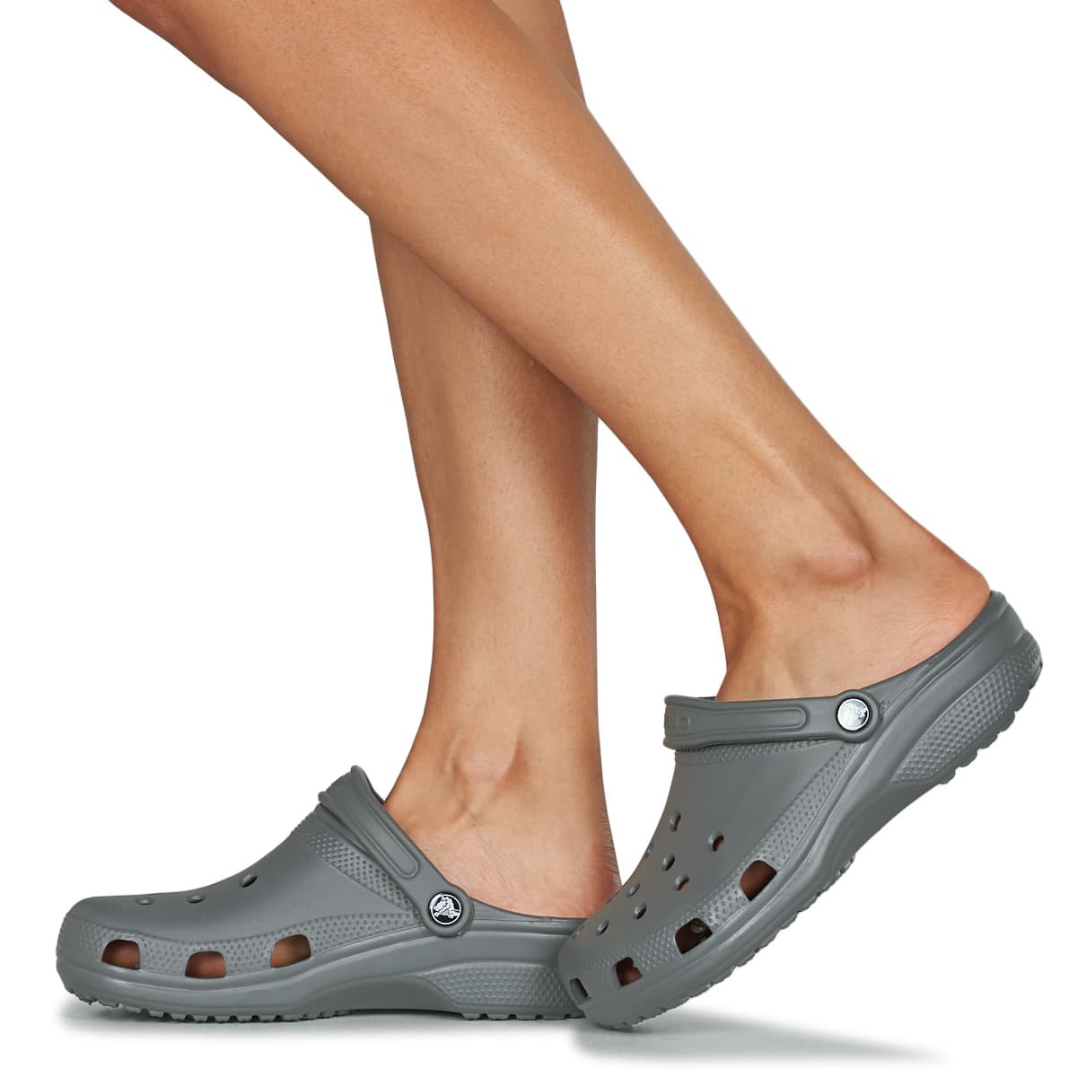 Crocs Classic Ανατομικά Ανδρικά Ανθρακί Σαμπώ
