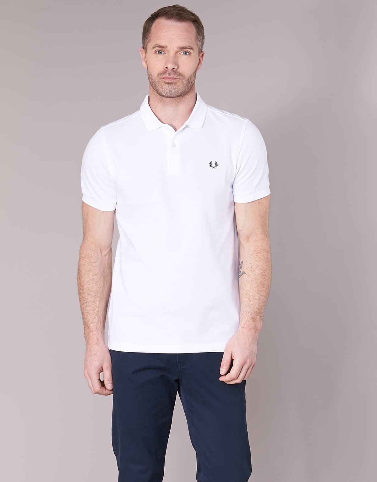 ΠΟΛΟ FRED PERRY PLAIN WHITE FRED PERRY