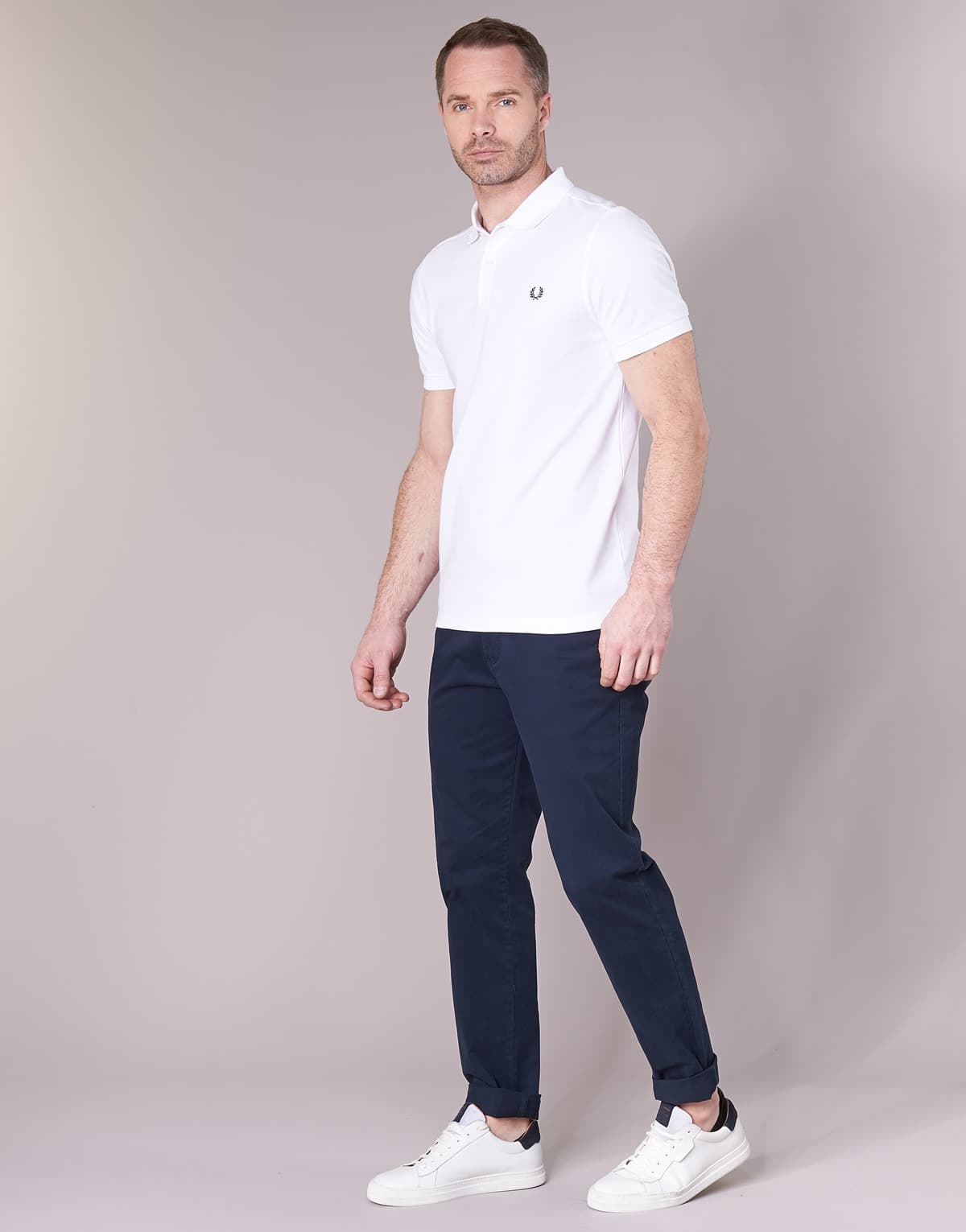 ΠΟΛΟ FRED PERRY PLAIN WHITE FRED PERRY