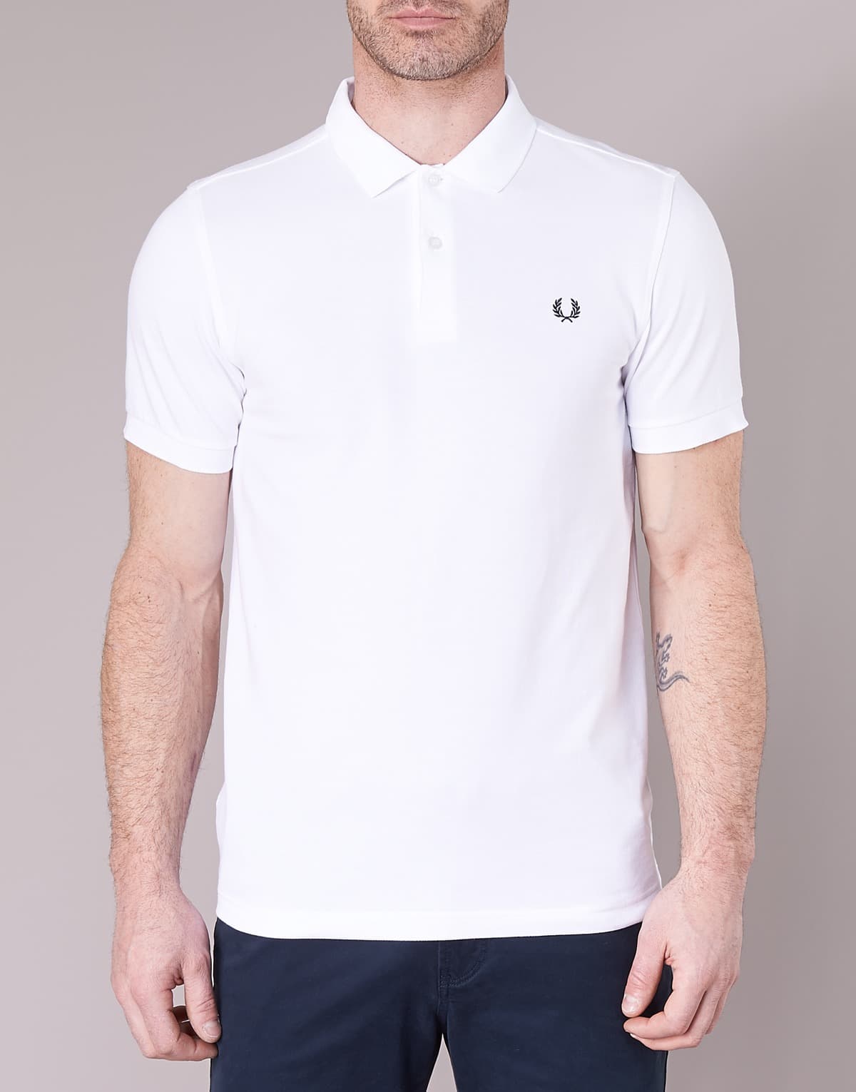 ΠΟΛΟ FRED PERRY PLAIN WHITE FRED PERRY