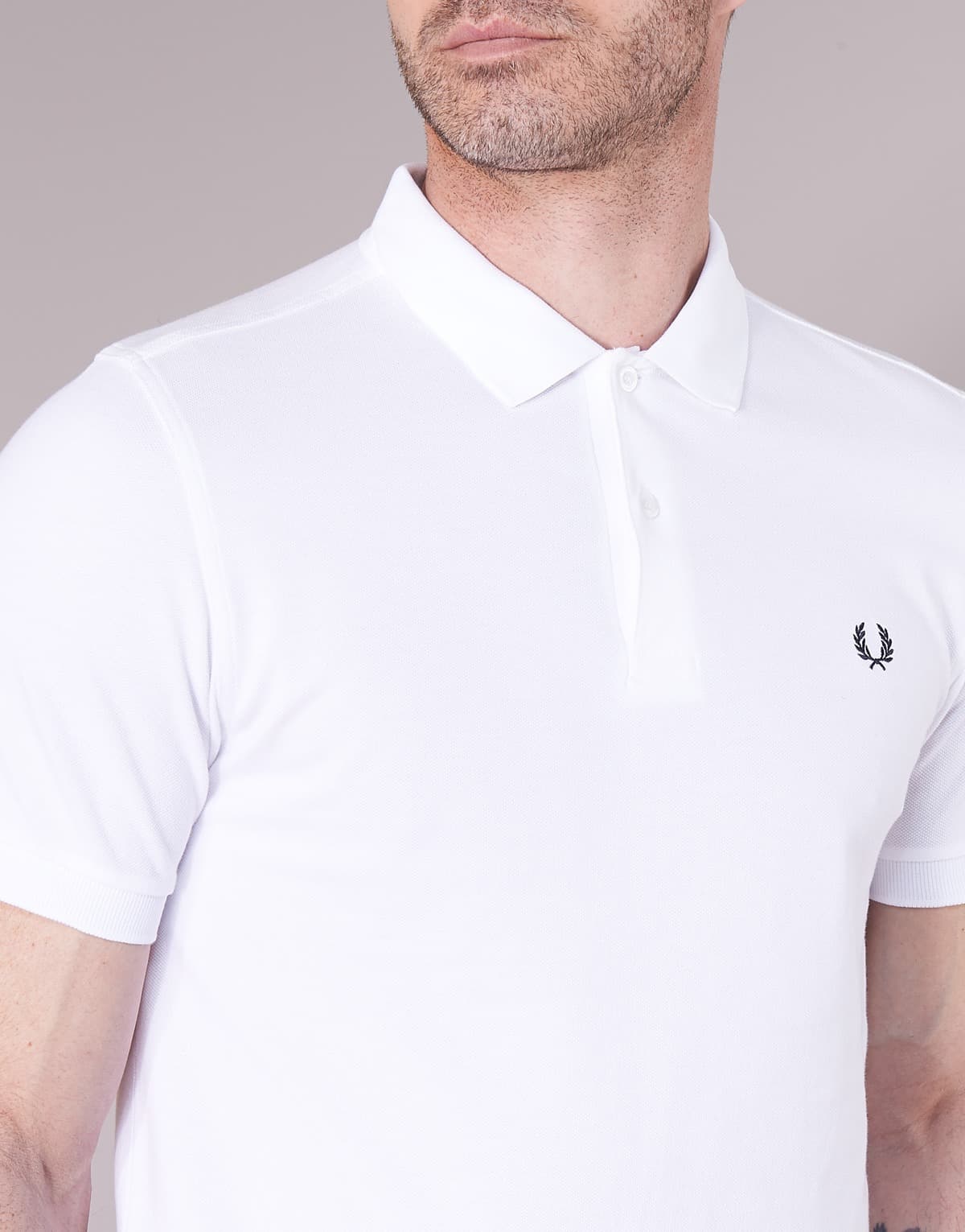 ΠΟΛΟ FRED PERRY PLAIN WHITE FRED PERRY