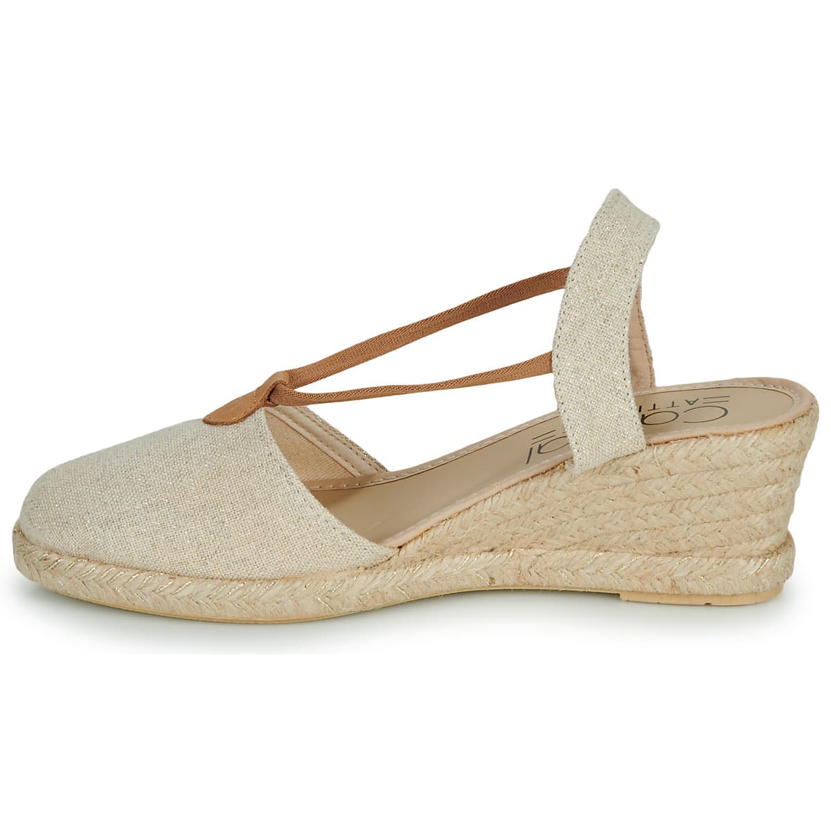 Women's Espadrilles Casual Attitude Gold