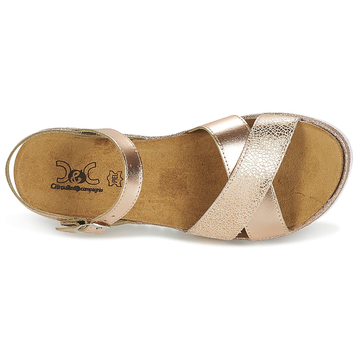 Girls' Sandals Citrouille et Compagnie Gold