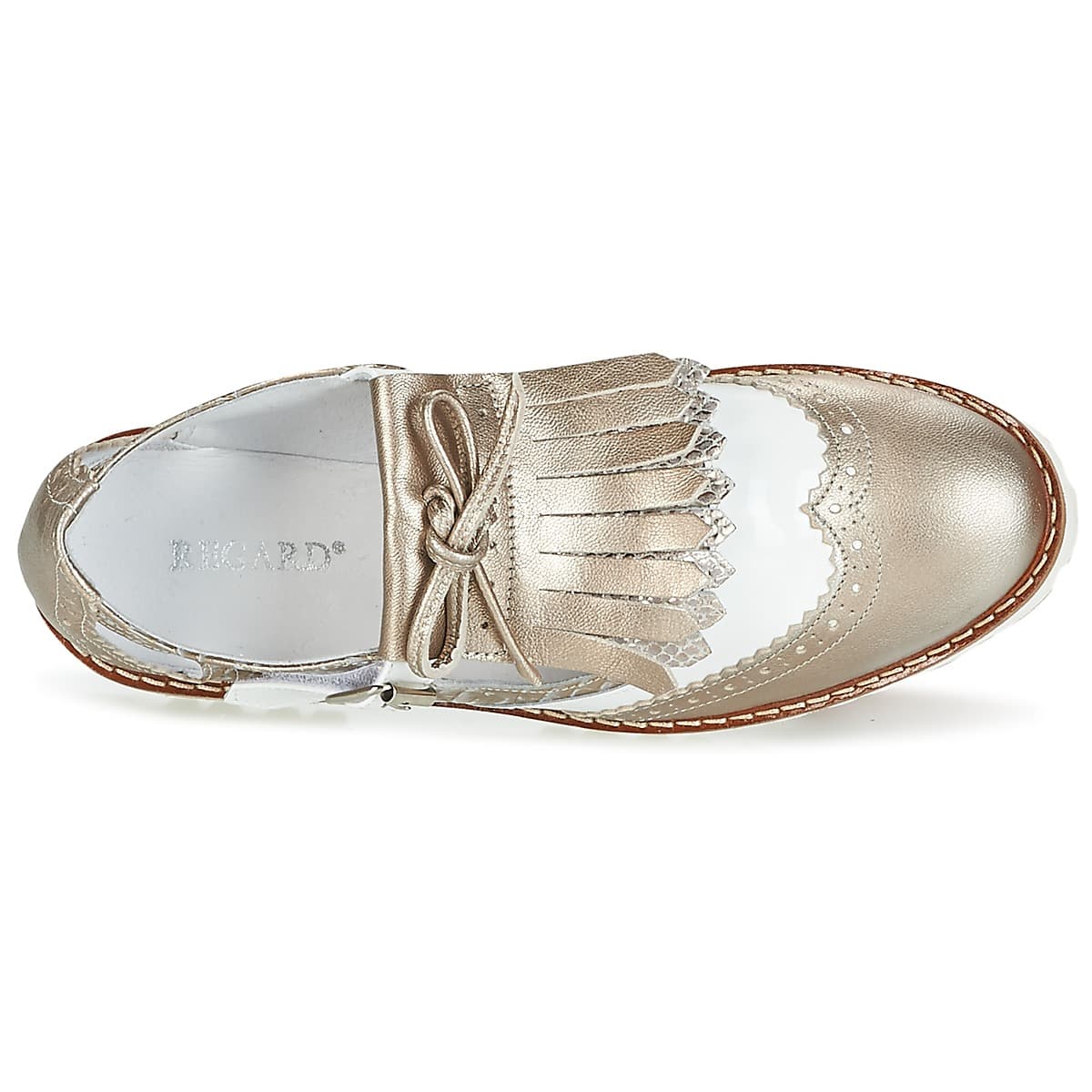 Women's Derby Shoes Regard Gold