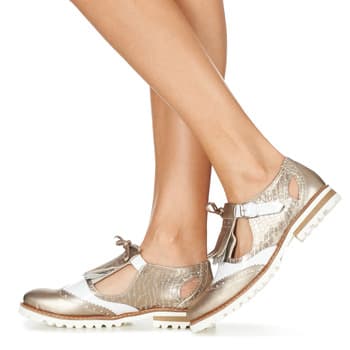 Women's Derby Shoes Regard Gold