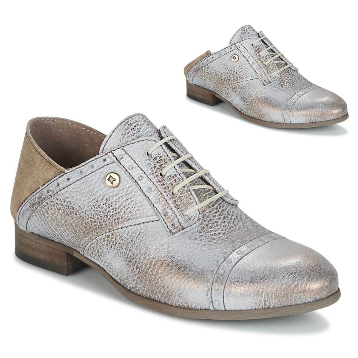 Women's Derby Shoes Dkode Silver