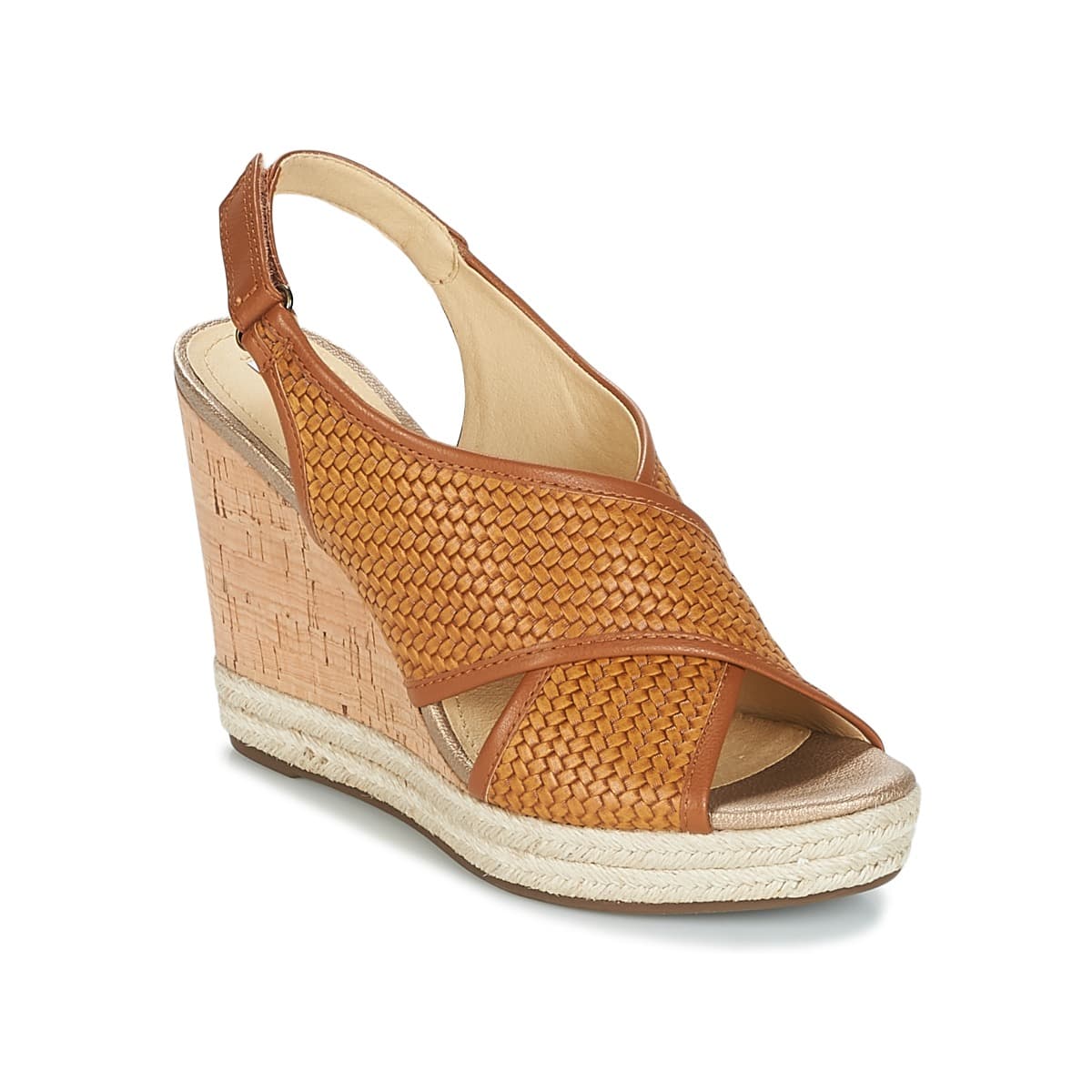 Women's Platforms Geox Brown