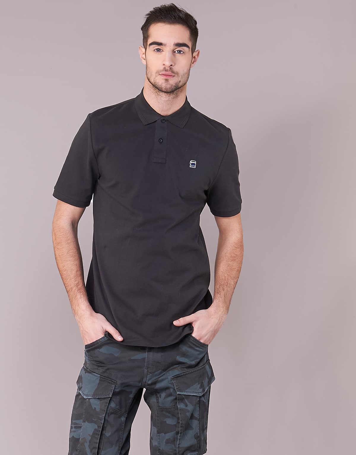 Men's Polo Shirts G-Star Raw Black