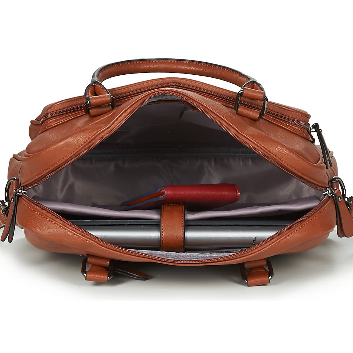 Men's Briefcases Casual Attitude Brown