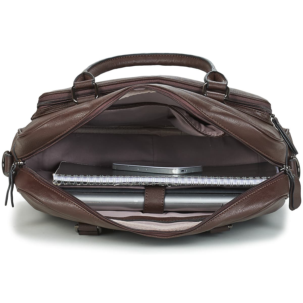 Men's Briefcases Casual Attitude Brown