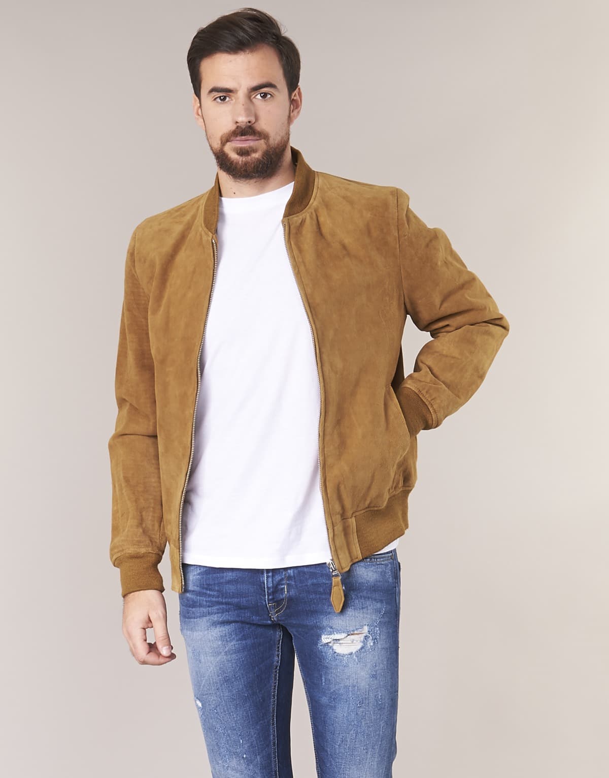 Men's Jackets Schott Brown