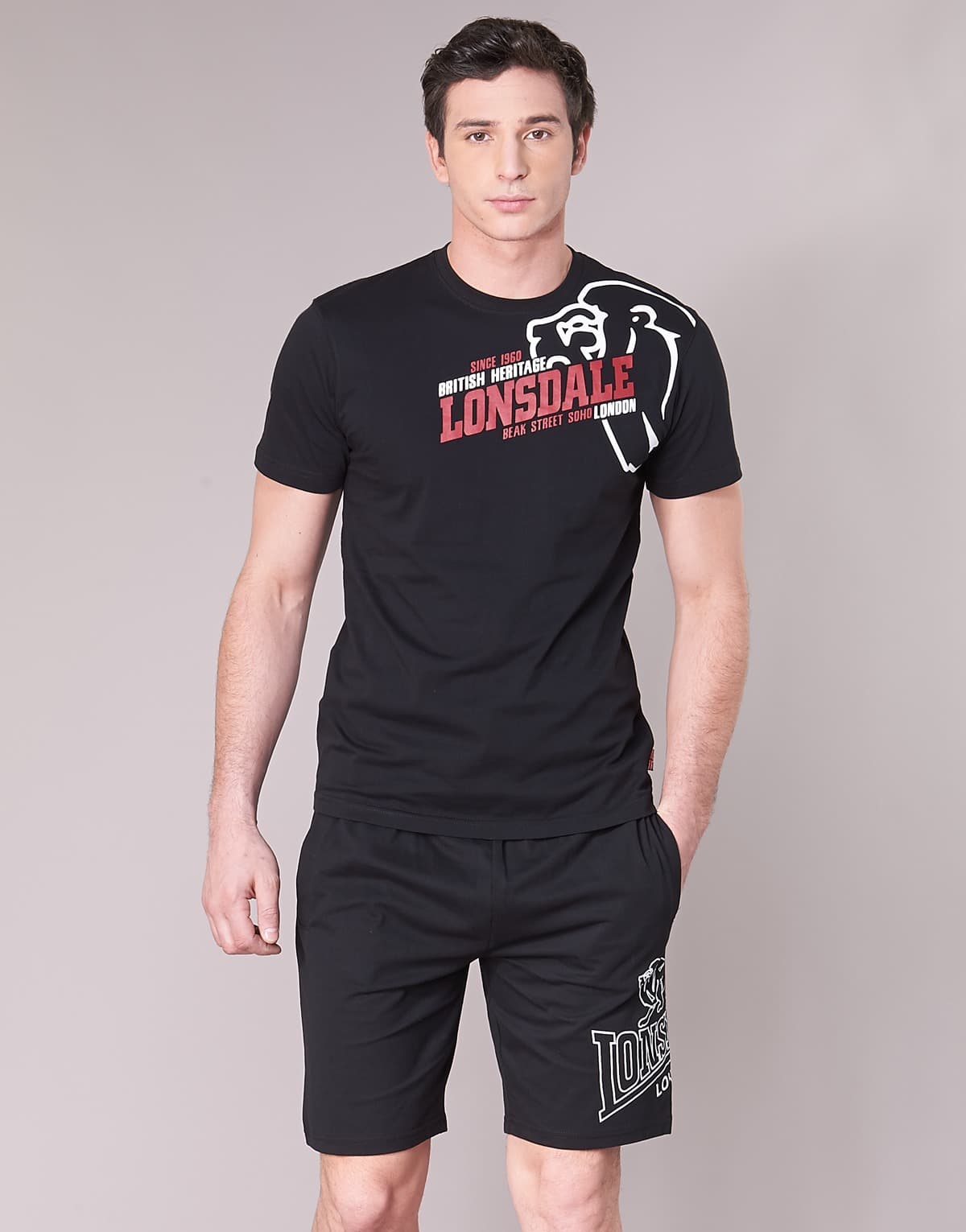 Men's T-Shirts Lonsdale Black