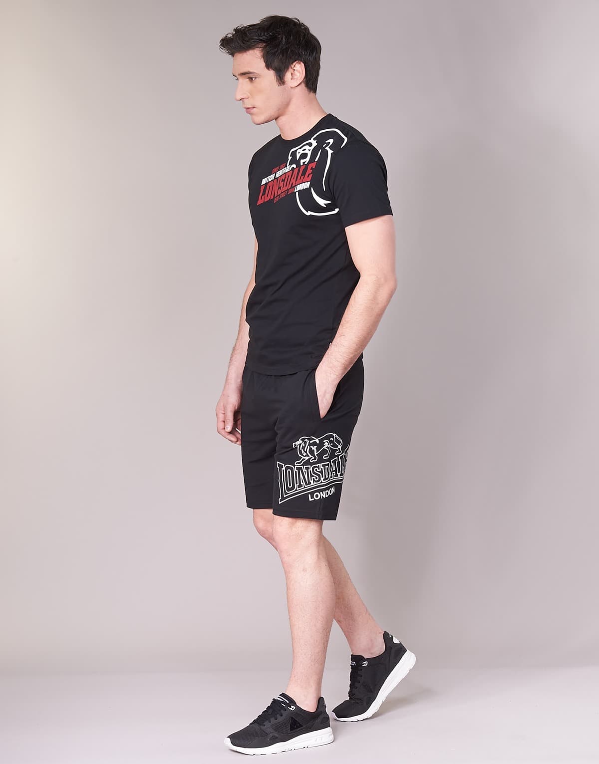 Men's T-Shirts Lonsdale Black