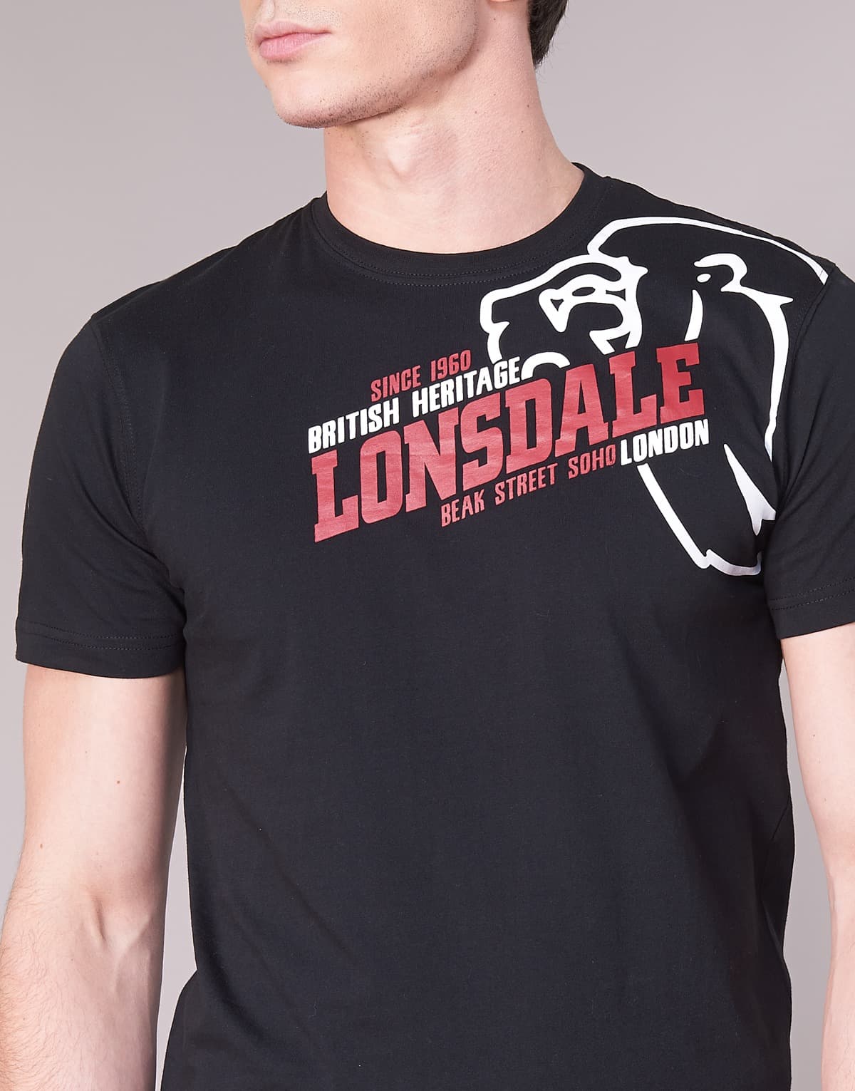 Men's T-Shirts Lonsdale Black