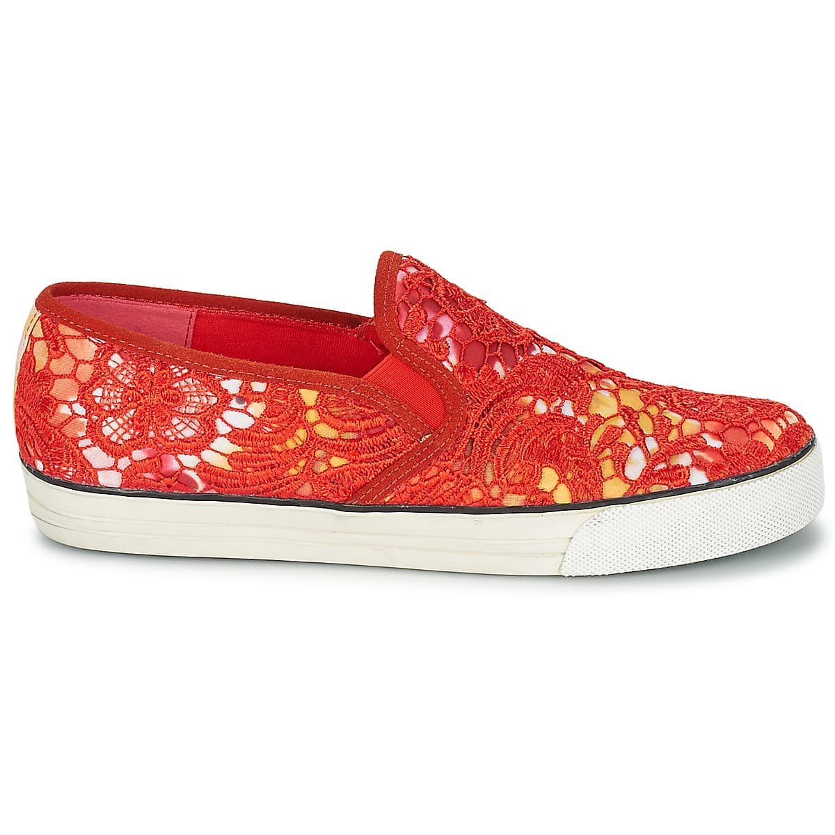 Women's Loafers Colors of California Red