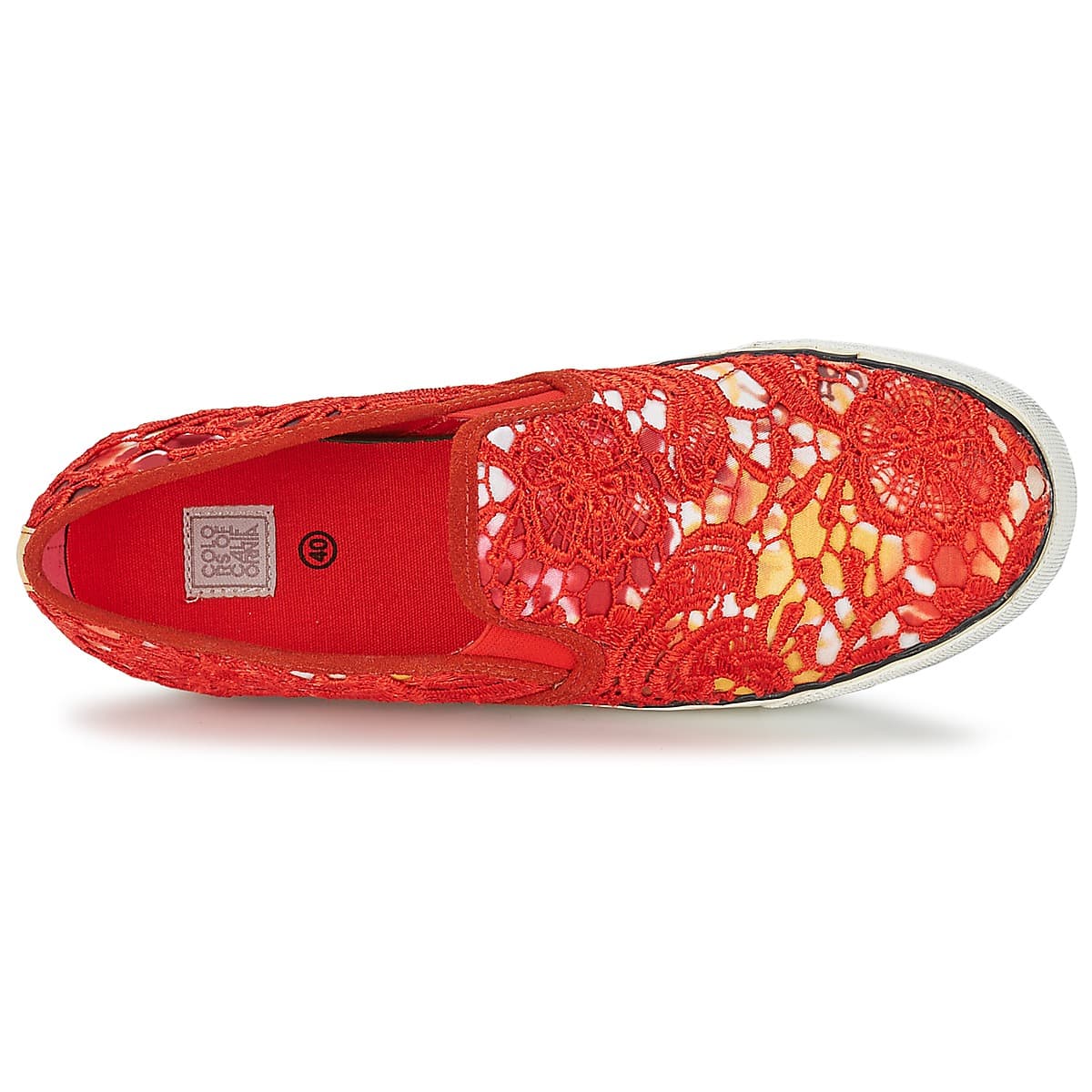 Women's Loafers Colors of California Red