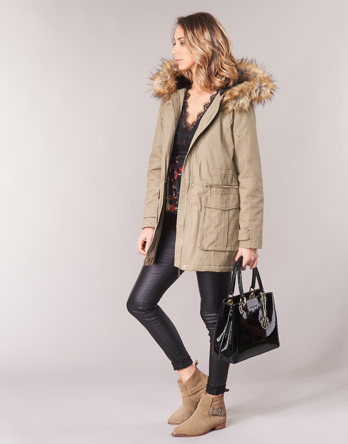 Women's Parkas Moony Mood Beige
