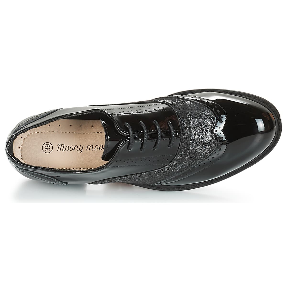 Women's Derby Shoes Moony Mood Black