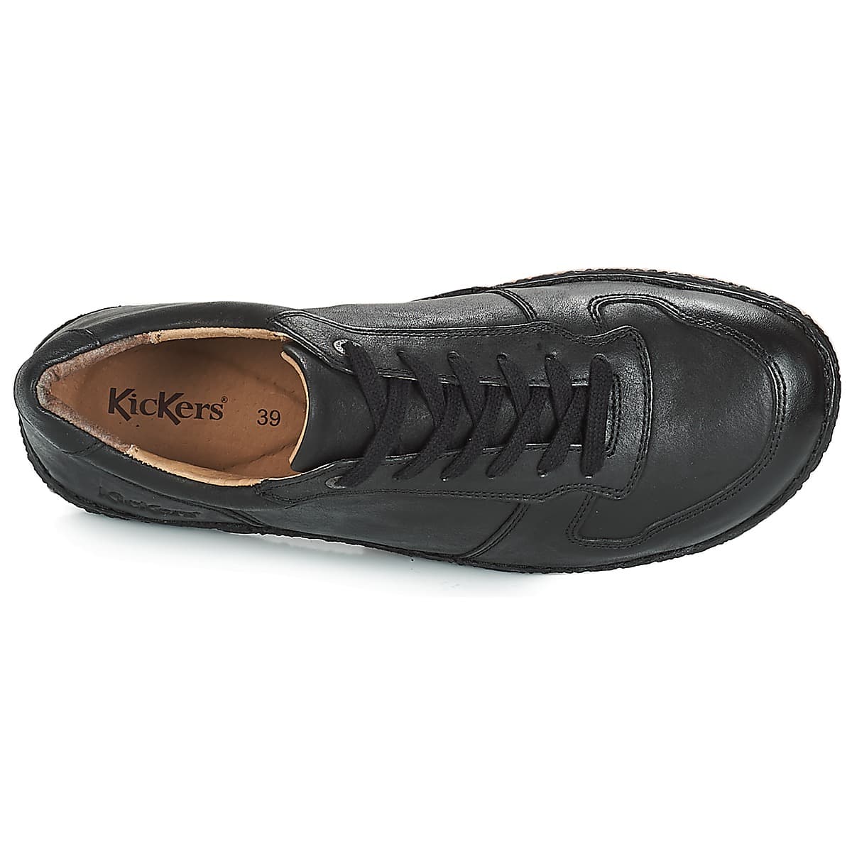 Women's Derby Shoes Kickers Black