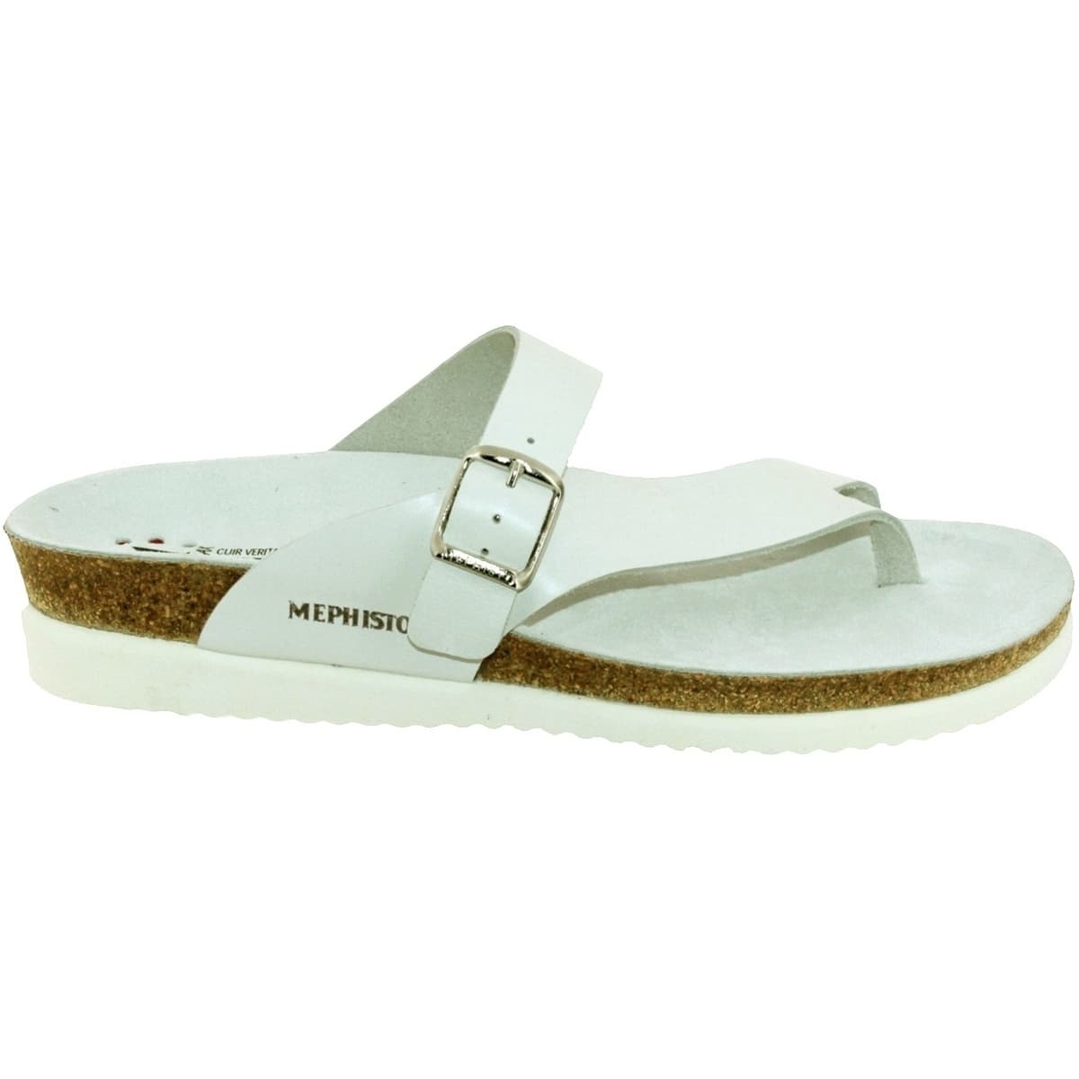 Women's Flip Flops Mephisto White