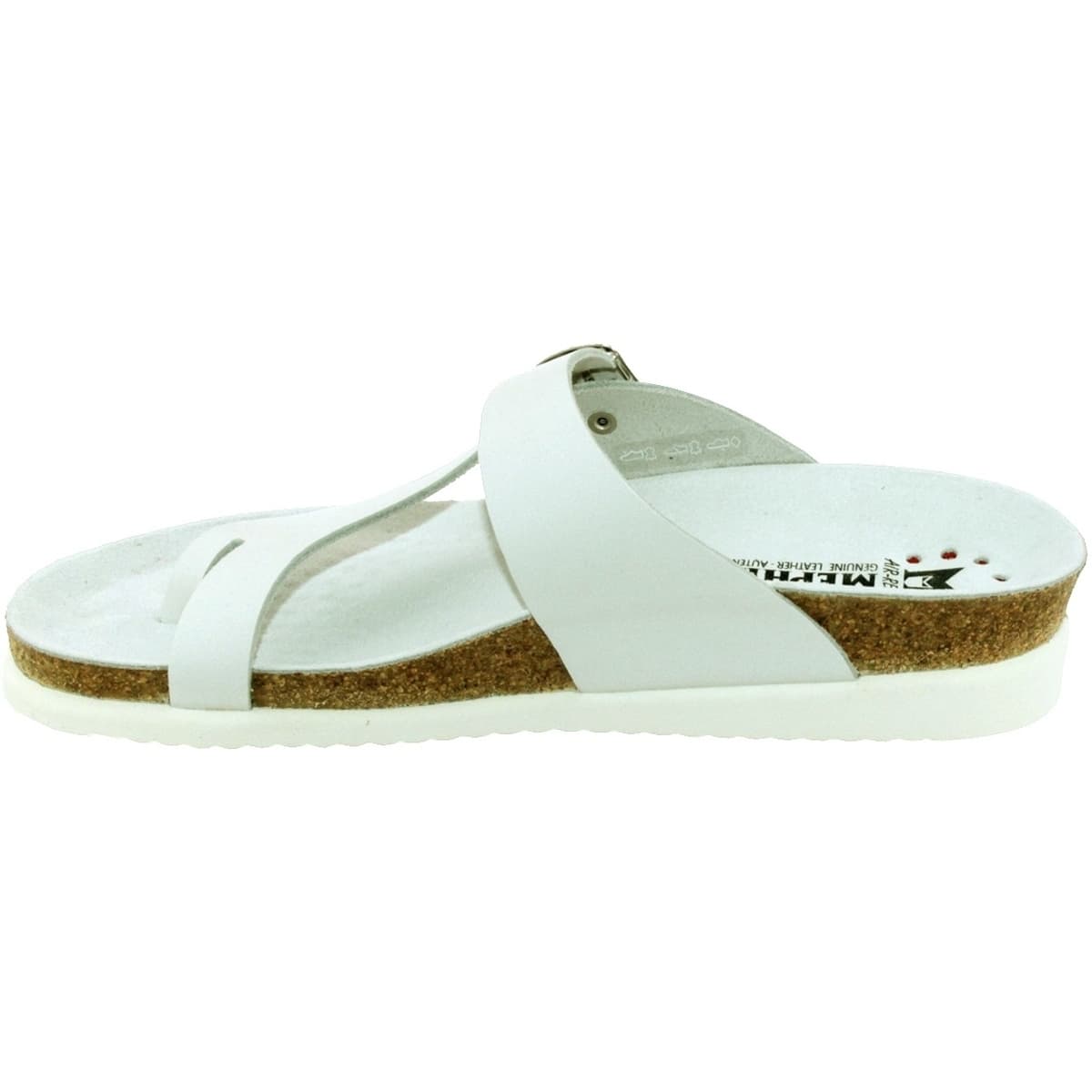 Women's Flip Flops Mephisto White