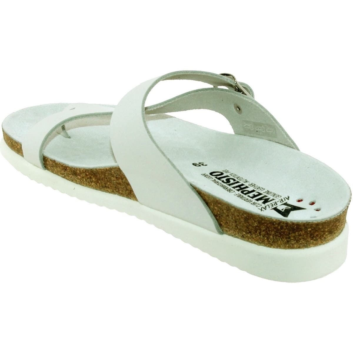 Women's Flip Flops Mephisto White