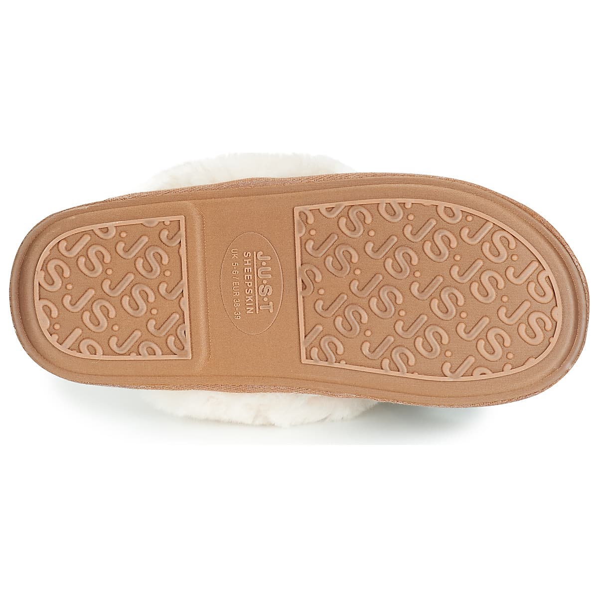 Women's House Slippers Just Sheepskin Brown