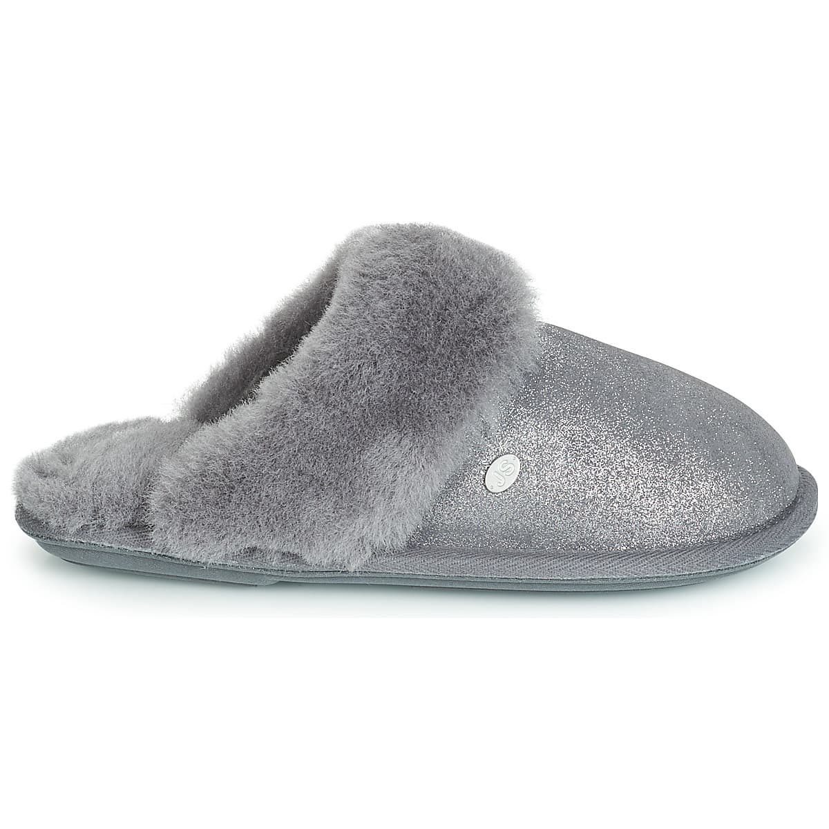 Women's House Slippers Just Sheepskin Gray