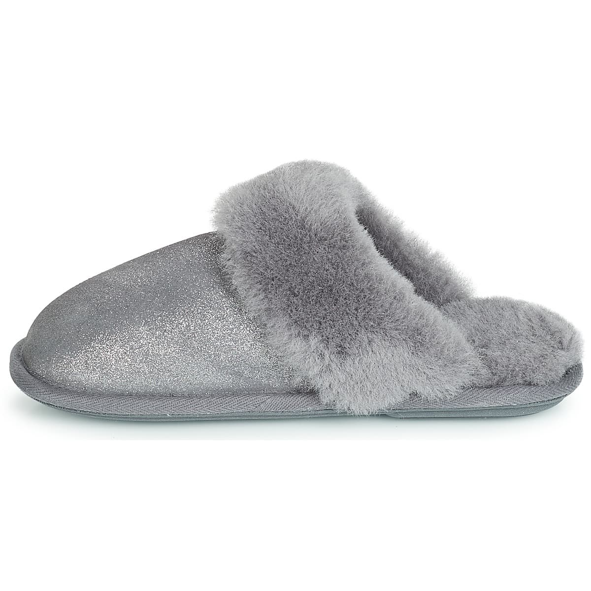 Women's House Slippers Just Sheepskin Gray