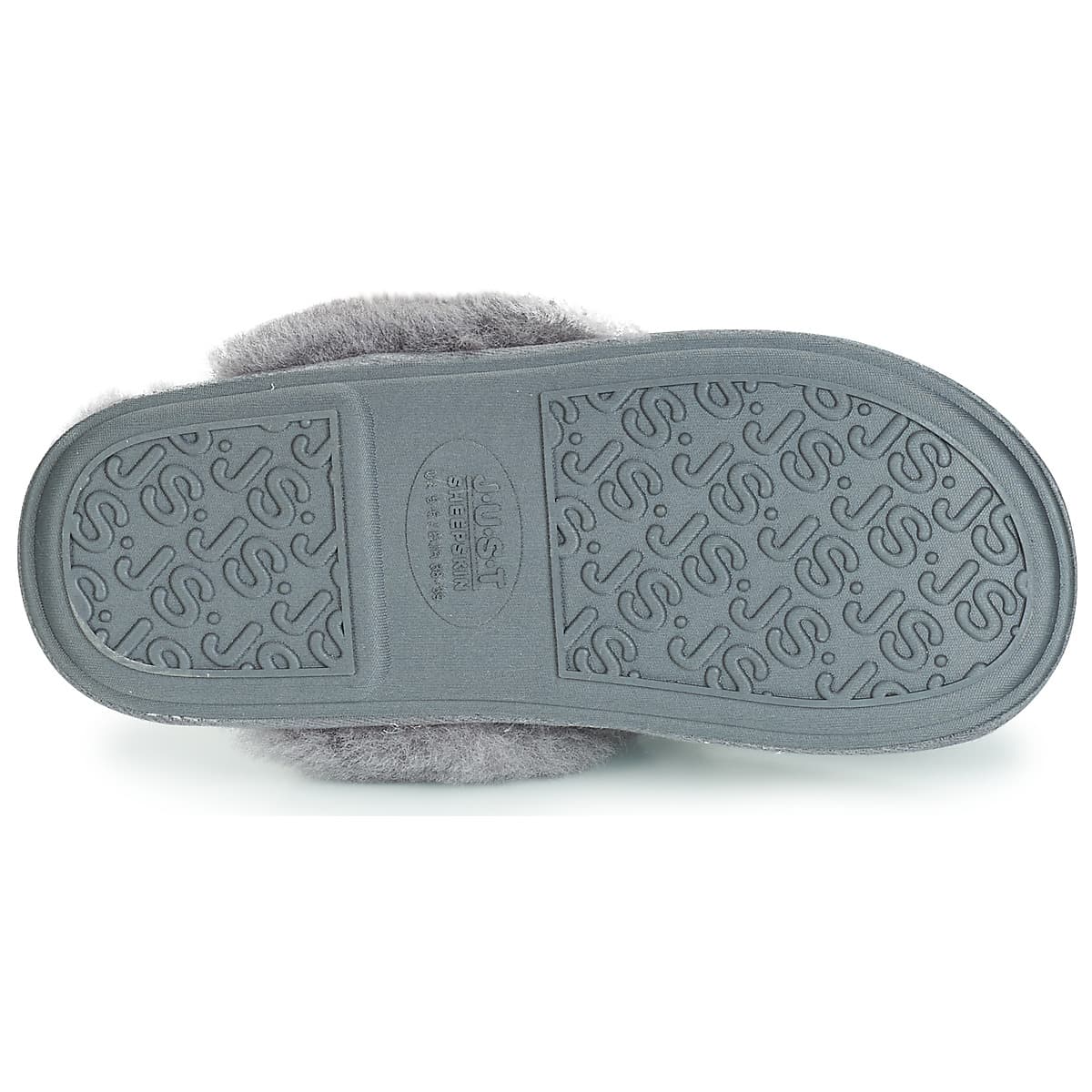 Women's House Slippers Just Sheepskin Gray