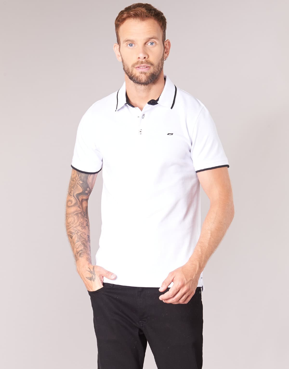 Men's Polo Shirts Jack & Jones White