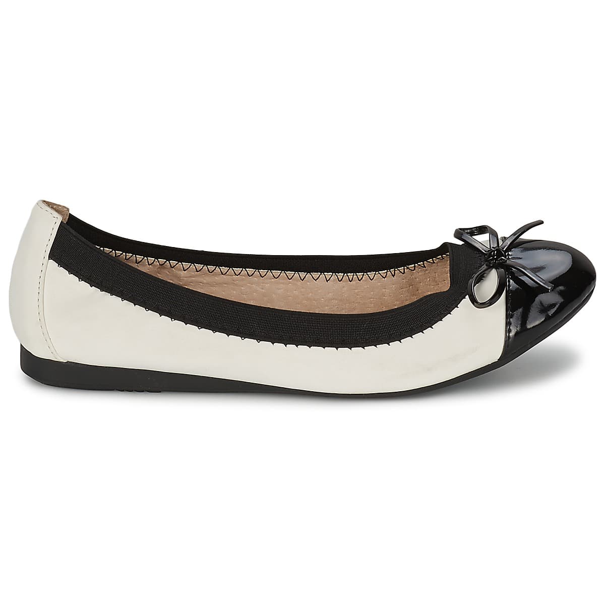 Women's Ballet Flats Moony Mood White