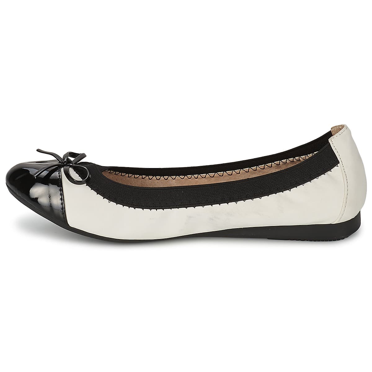 Women's Ballet Flats Moony Mood White