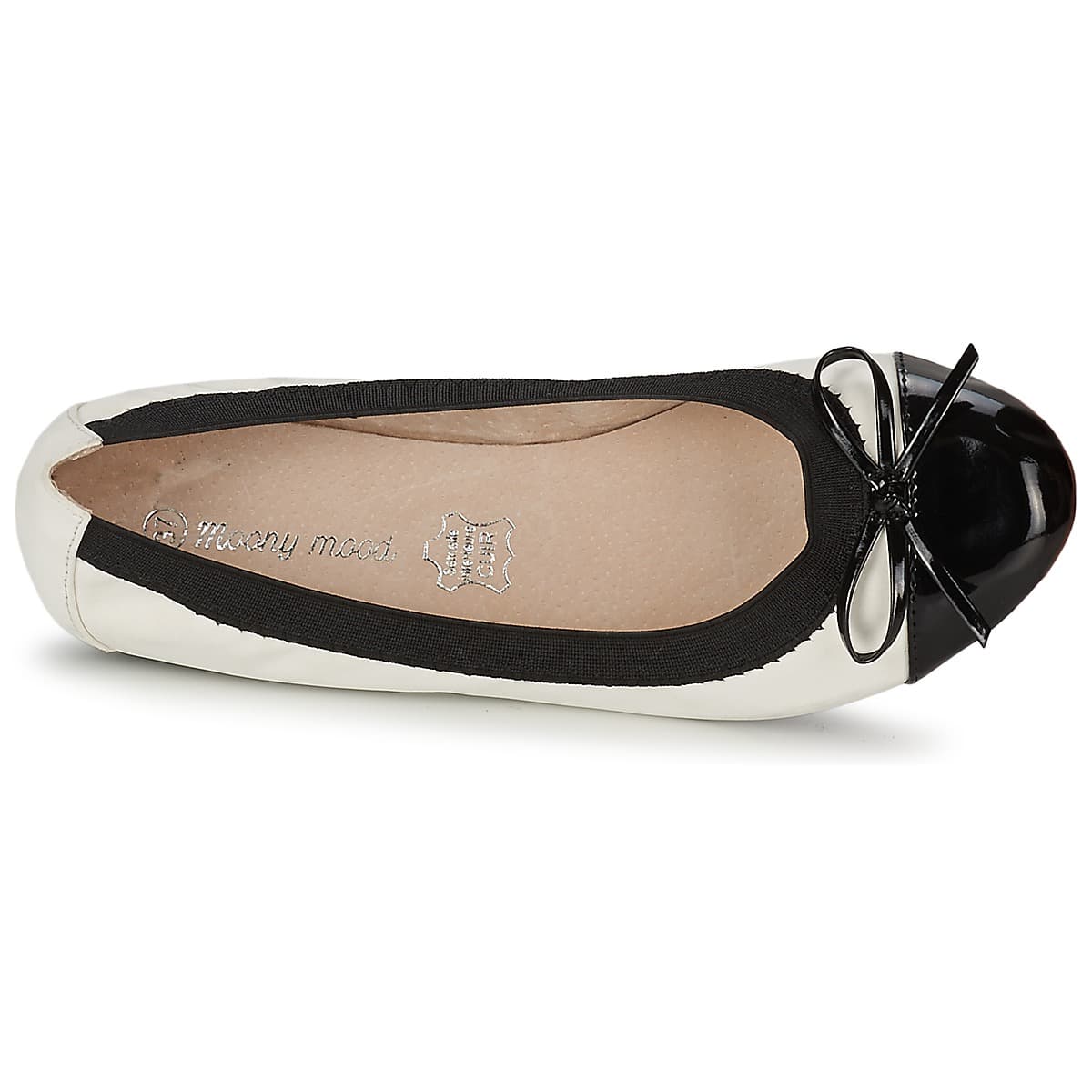 Women's Ballet Flats Moony Mood White