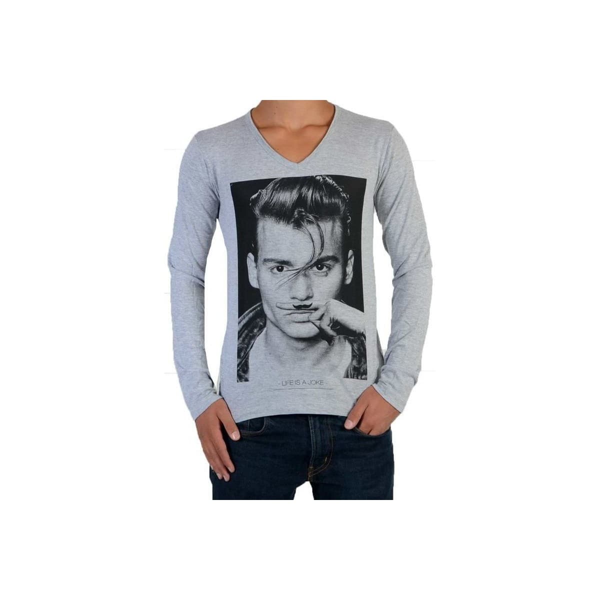 Boys' T-Shirts Eleven Paris Gray