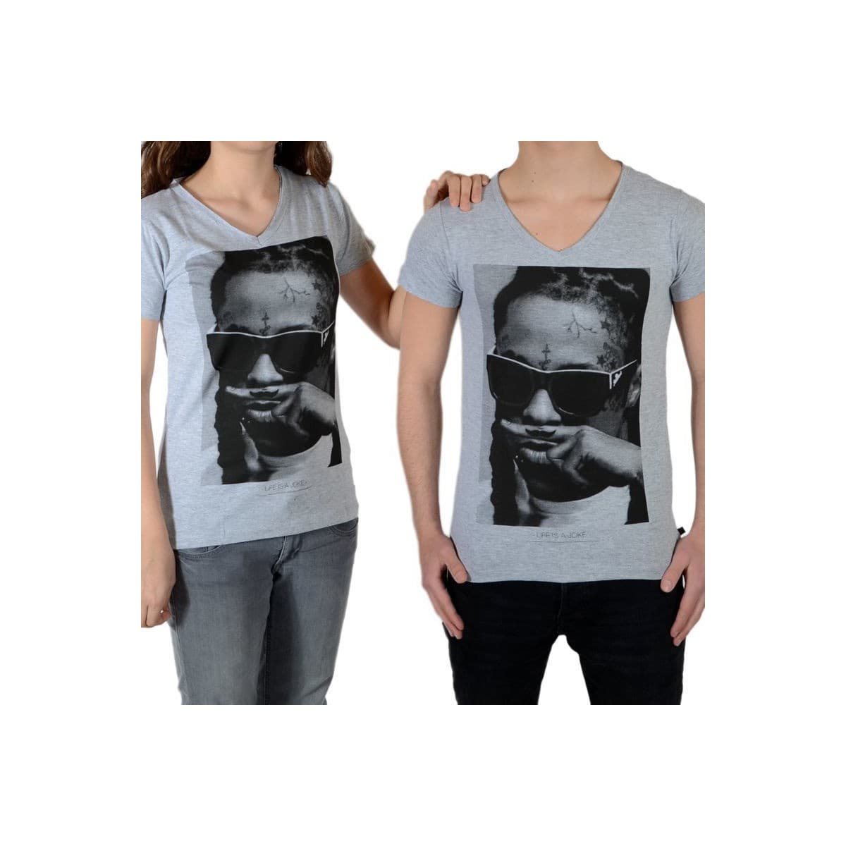 Girls' T-Shirts Eleven Paris Gray