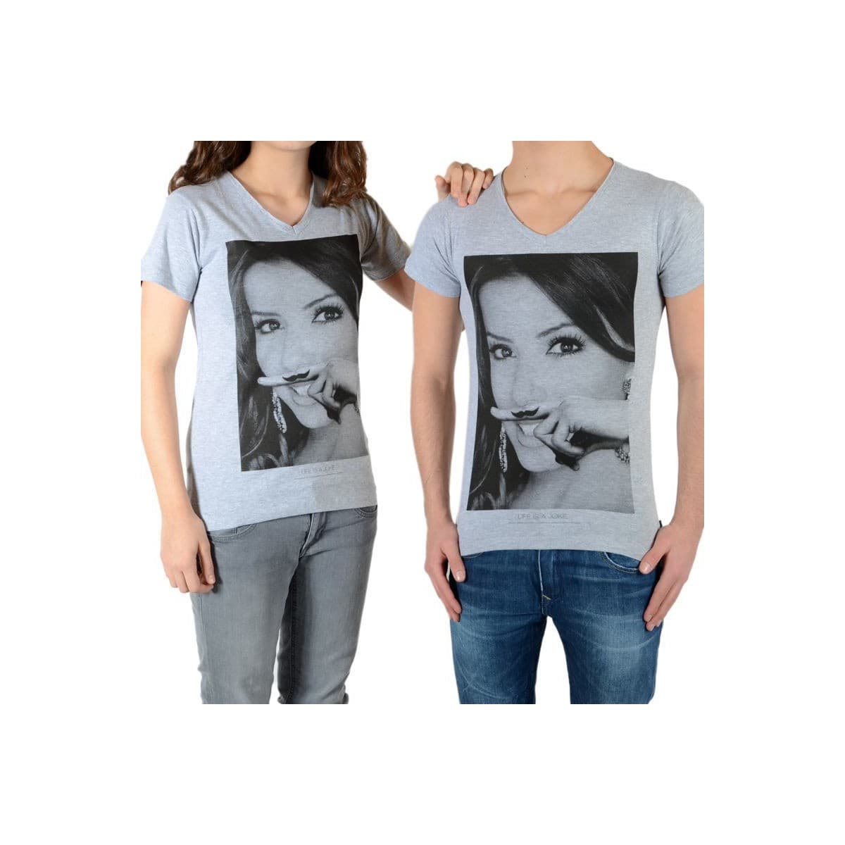 Girls' T-Shirts Eleven Paris Gray