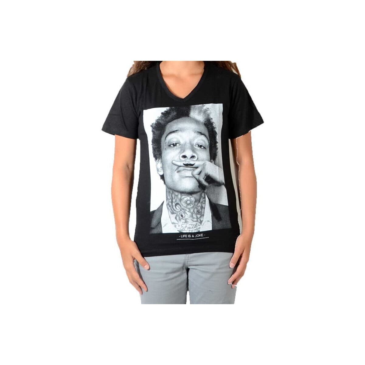 Girls' T-Shirts Eleven Paris Black