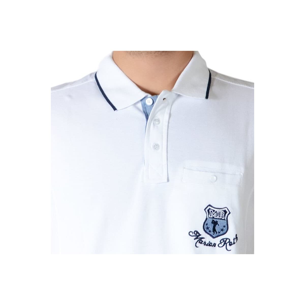 Men's Polo Shirts Marion Roth White