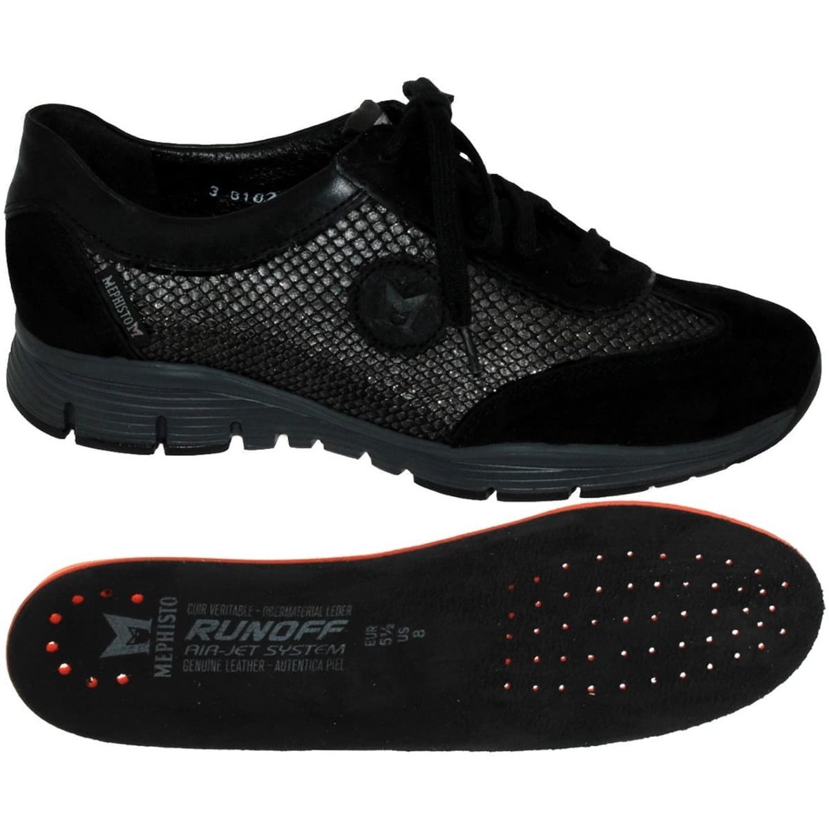 Women's Sneakers Mephisto Black